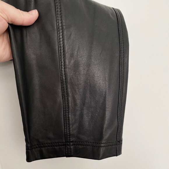 NWT Marissa Webb "Anniston" Leather Pants in Black, size 2 - Picture 8 of 13